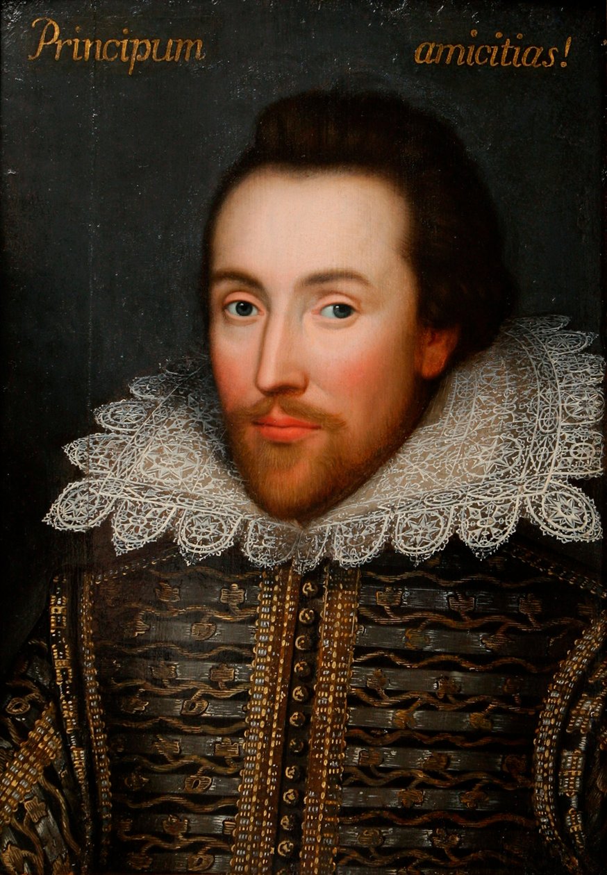 O retrato Cobbe de William Shakespeare 1564-1616, c1610. de Unbekannt