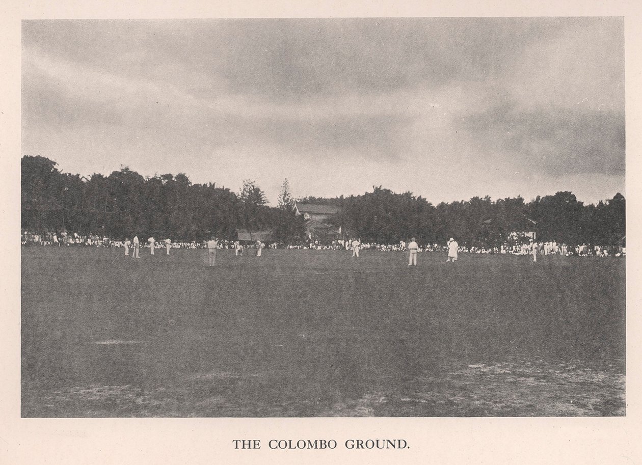 O Campo de Críquete de Colombo, Ceilão, 1912. de Unbekannt