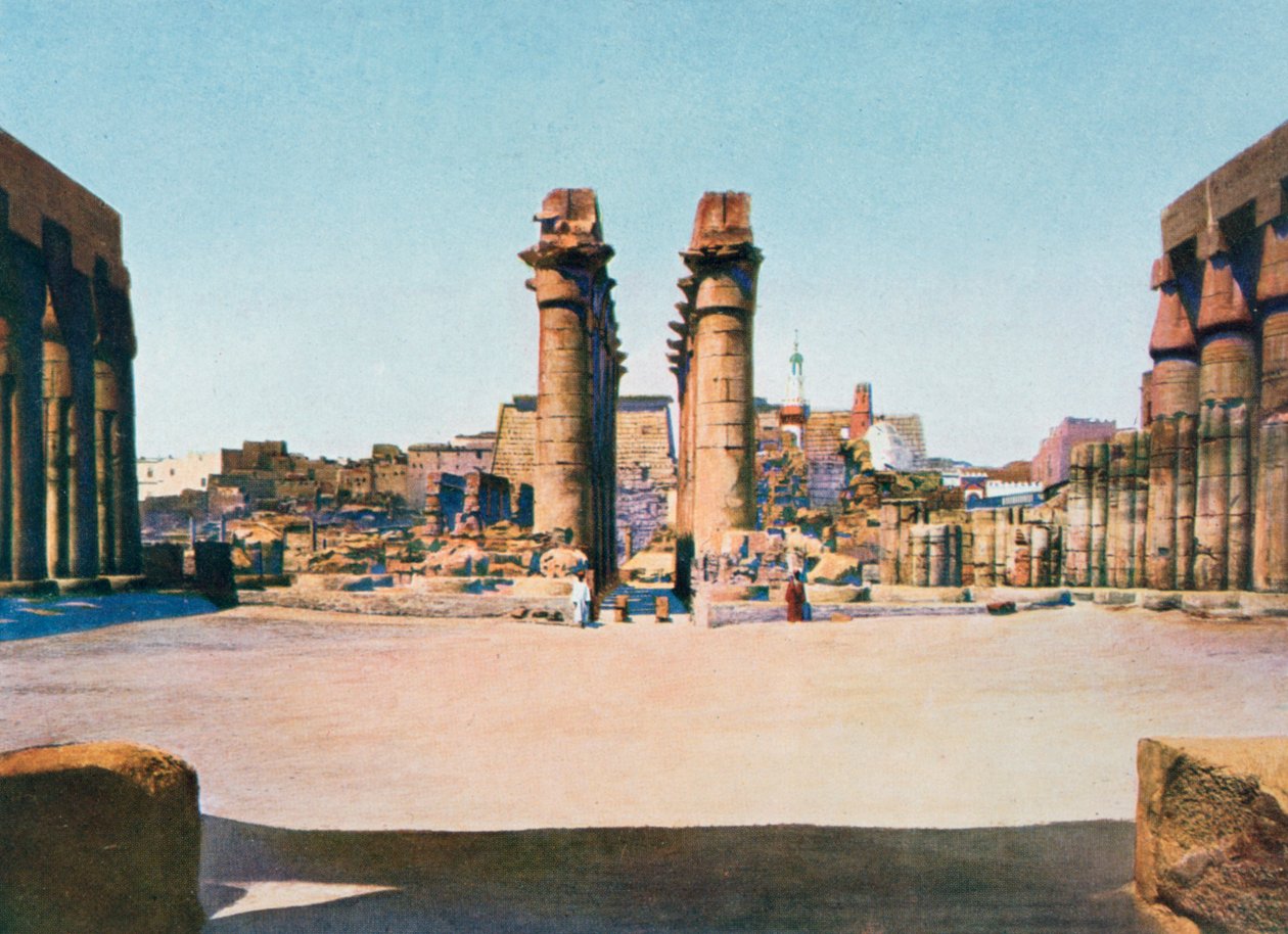 A Colunata de Amenhotep III, Templo de Luxor, Egito, século 20 de Unbekannt