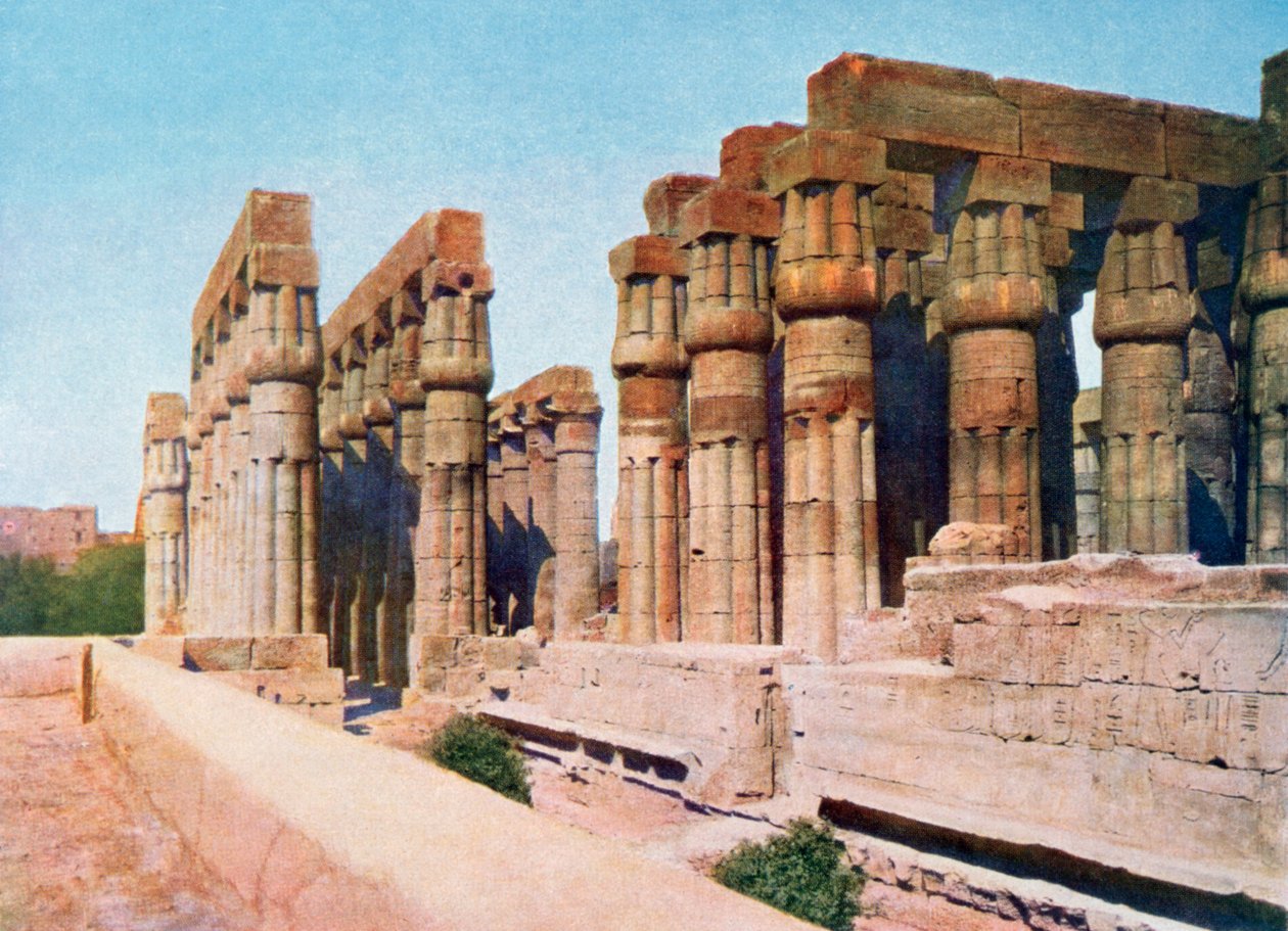 A Colunata de Amenhotep III, Templo de Luxor, Egito, século 20 de Unbekannt