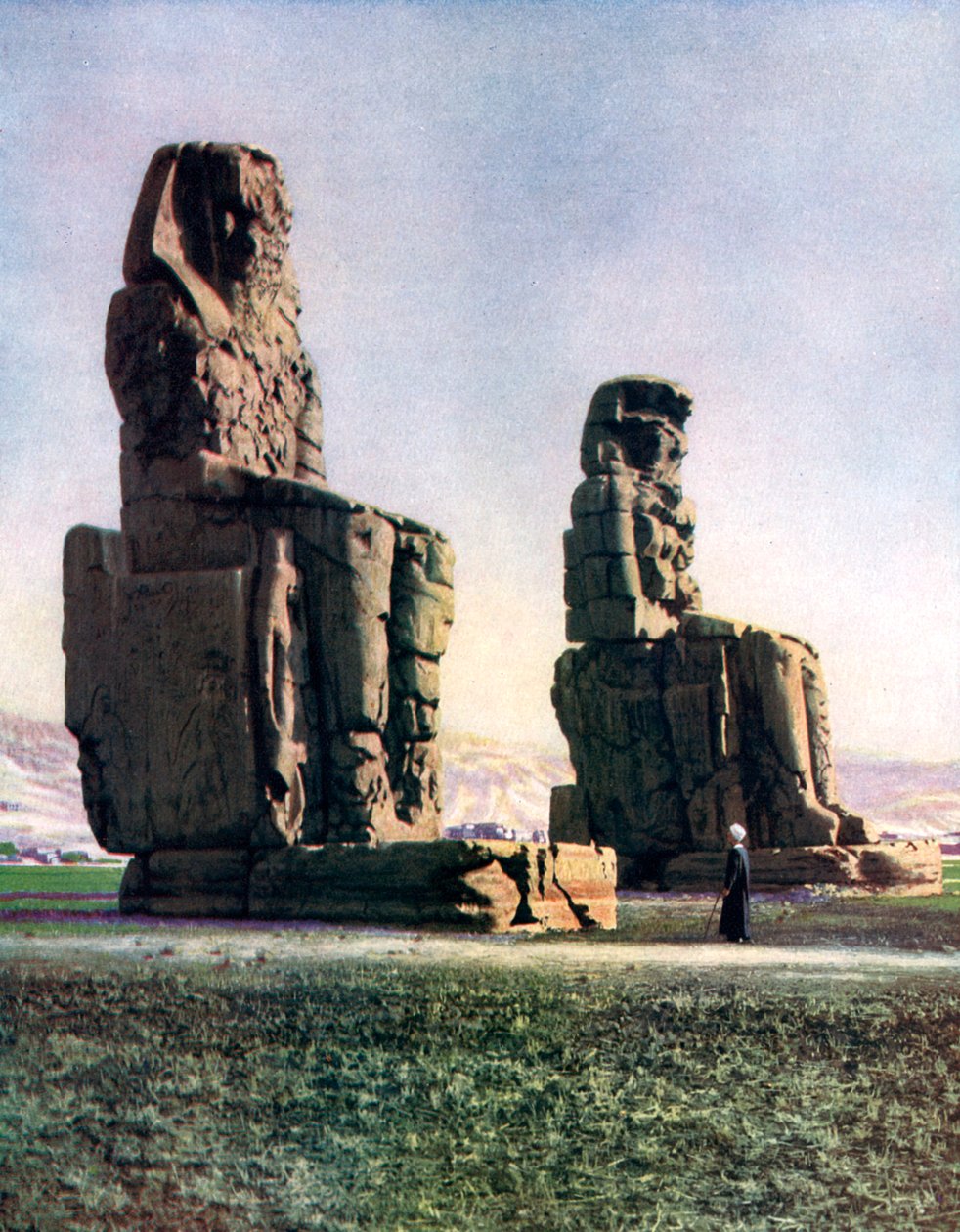 Os Colossos de Memnon, Tebas, Egito, 1933-1934 de Unbekannt