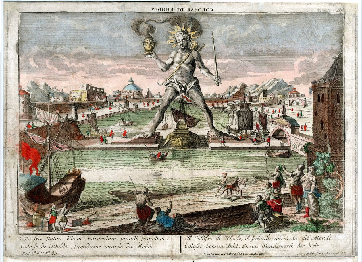 O Colosso de Rodes, 1760 de Unbekannt