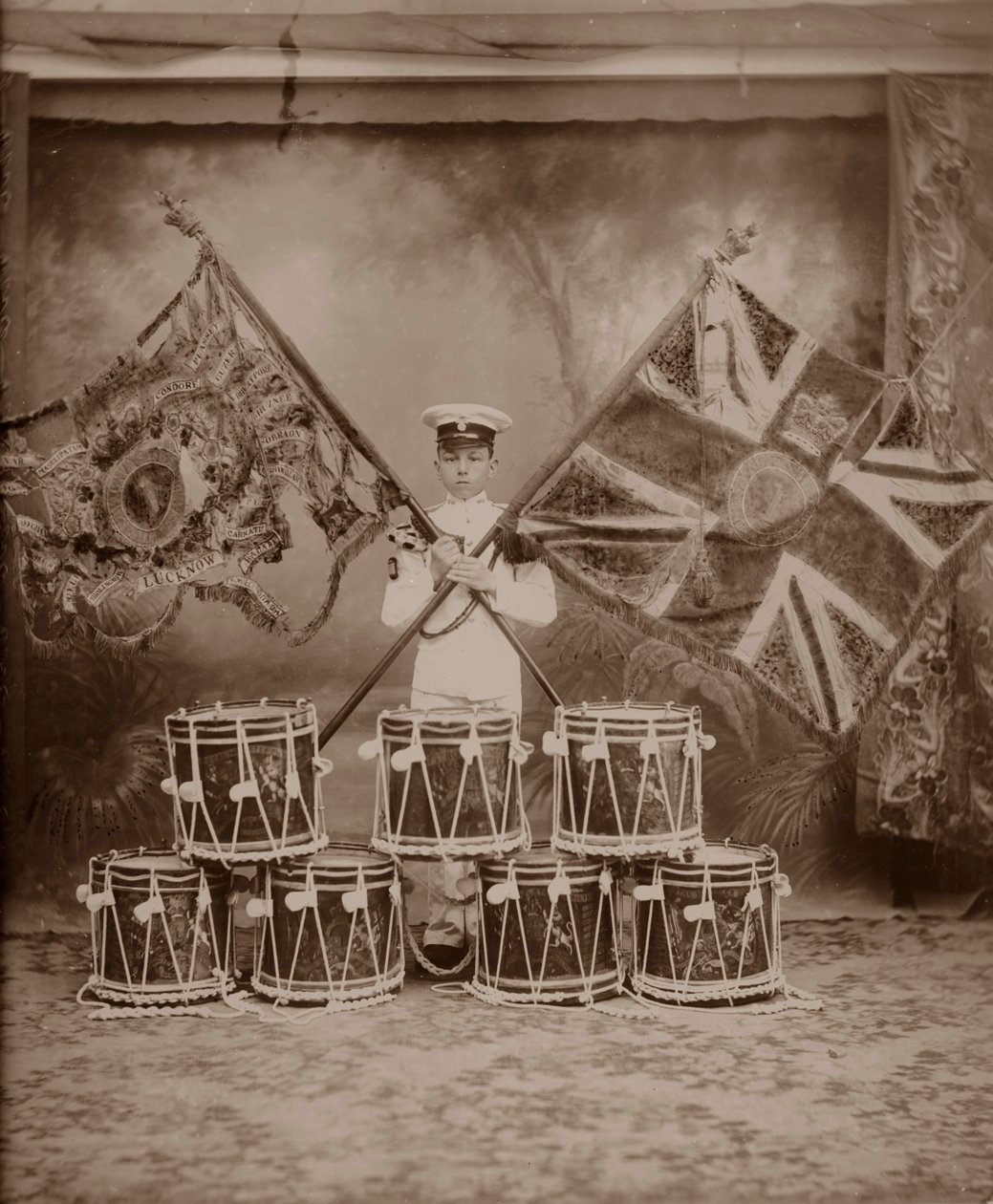 As cores do 1º Royal Munster Fusiliers, Rangoon, Birmânia, 1913 de Unbekannt