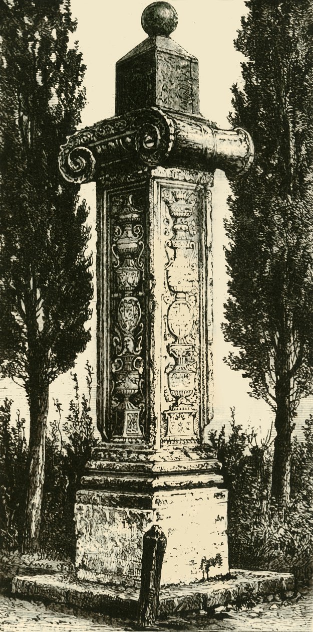 A Coluna dos Franceses, Ravenna, Erigida à Memória de Gaston De Foix, 1890. de Unbekannt
