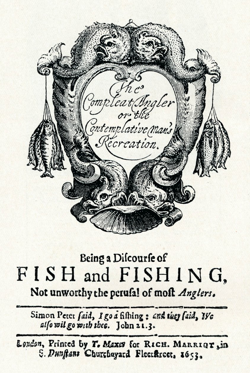 Recreação Completa do Pescador ou do Homem Contemplativo, c1653 de Unbekannt