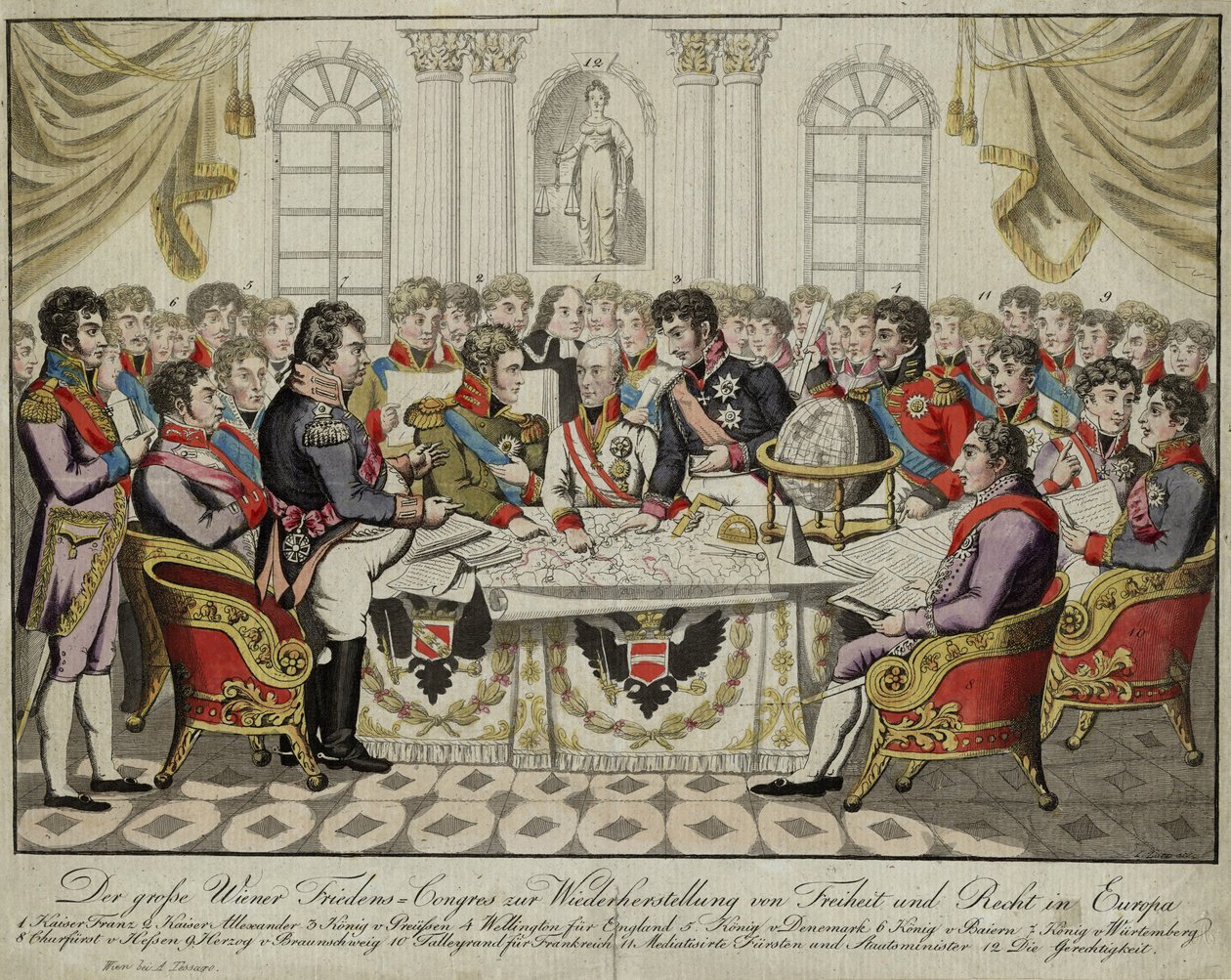 O Congresso de Viena, c. 1815 de Unbekannt