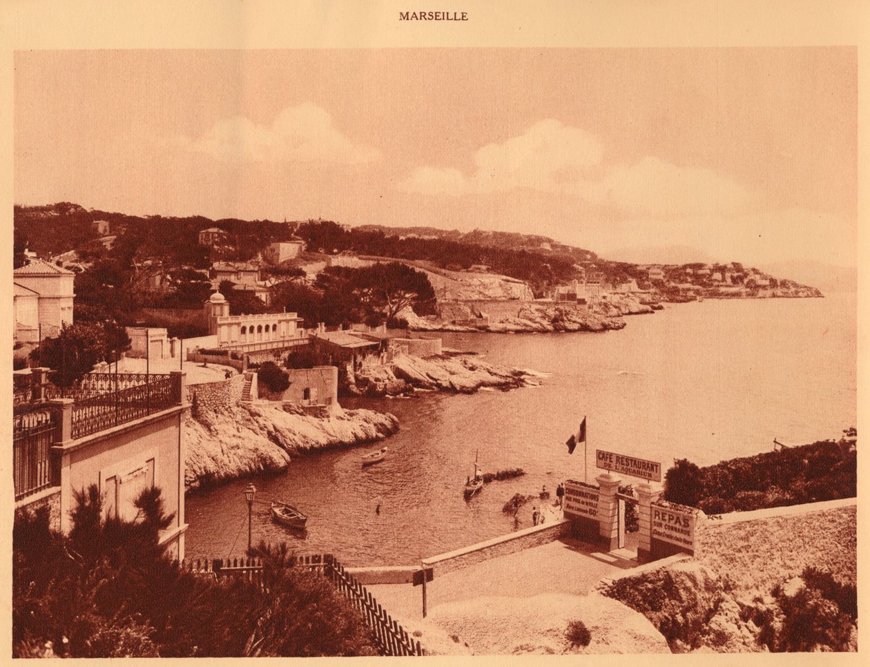 Corniche, Marselha, 1930. de Unbekannt