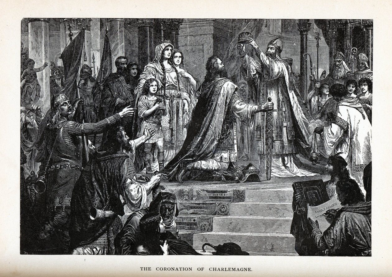A coroação de Carlos Magno, 1882 de Unbekannt