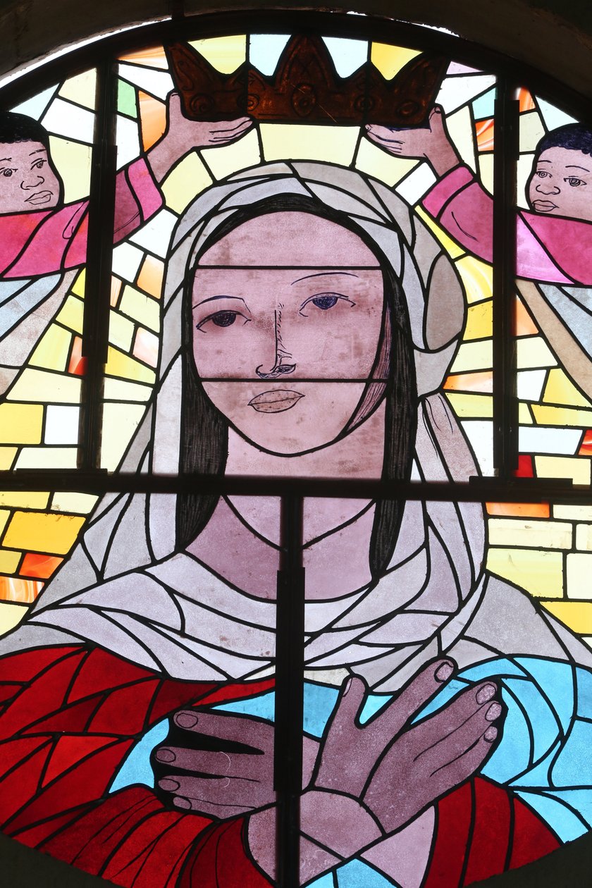 A Coroação de Maria, vitral. Lome. Togo de Unbekannt