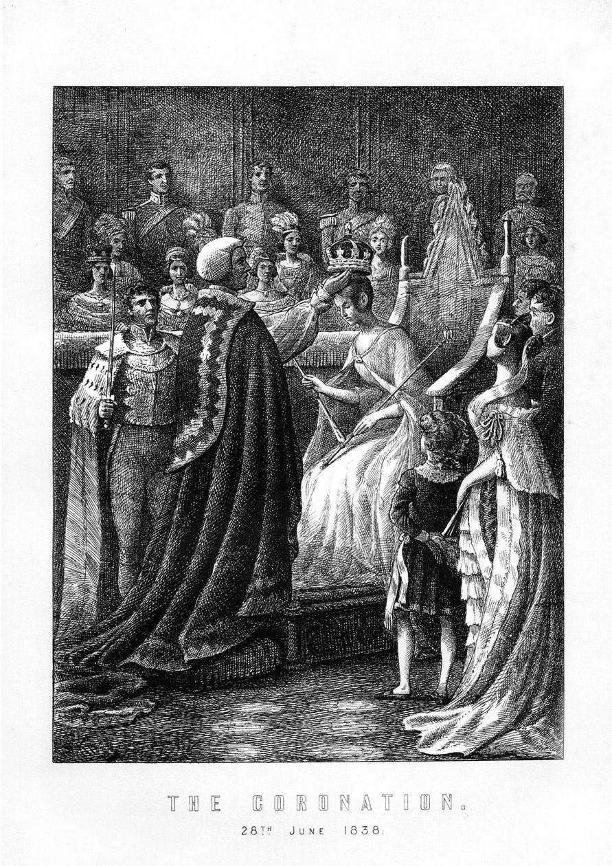 A coroação da rainha Victoria, Abadia de Westminster, Londres, 28 de junho de 1838, 1899 de Unbekannt