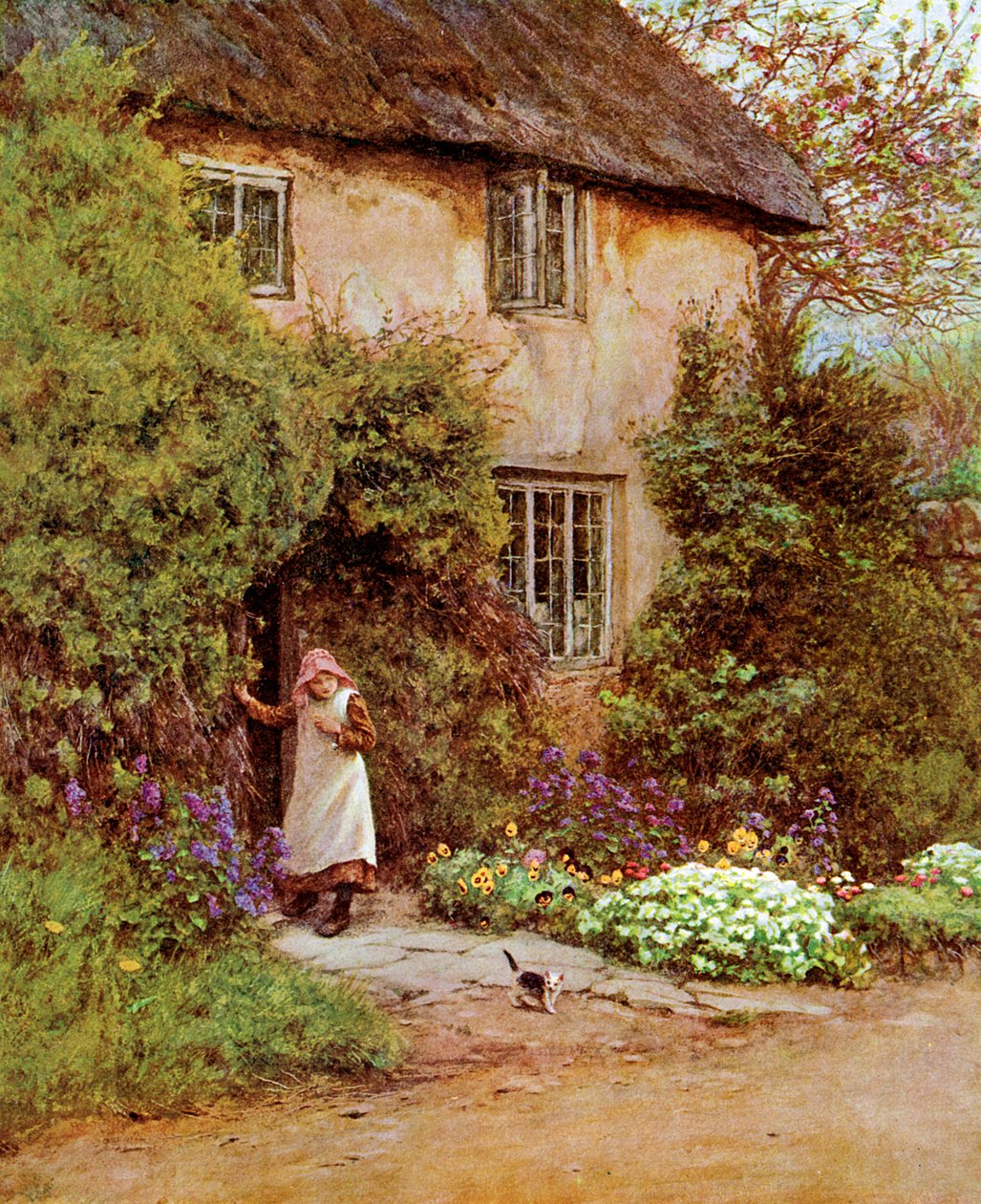 A porta da casa de campo, 1899 de Unbekannt