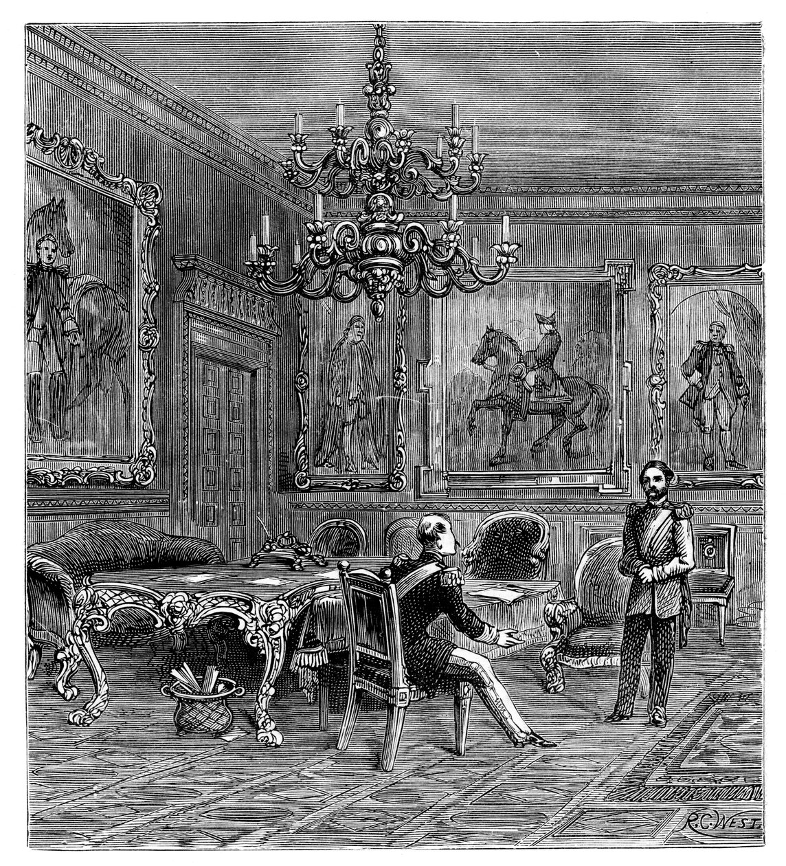 A Câmara do Conselho, Palácio de St Jamess, 1900. de Unbekannt