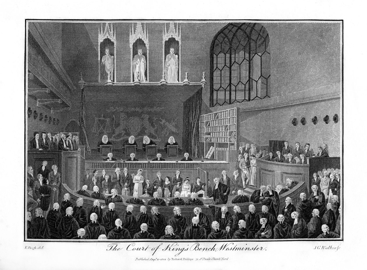O Tribunal dos Reis Bench, Westminster, Londres, 1804 de Unbekannt