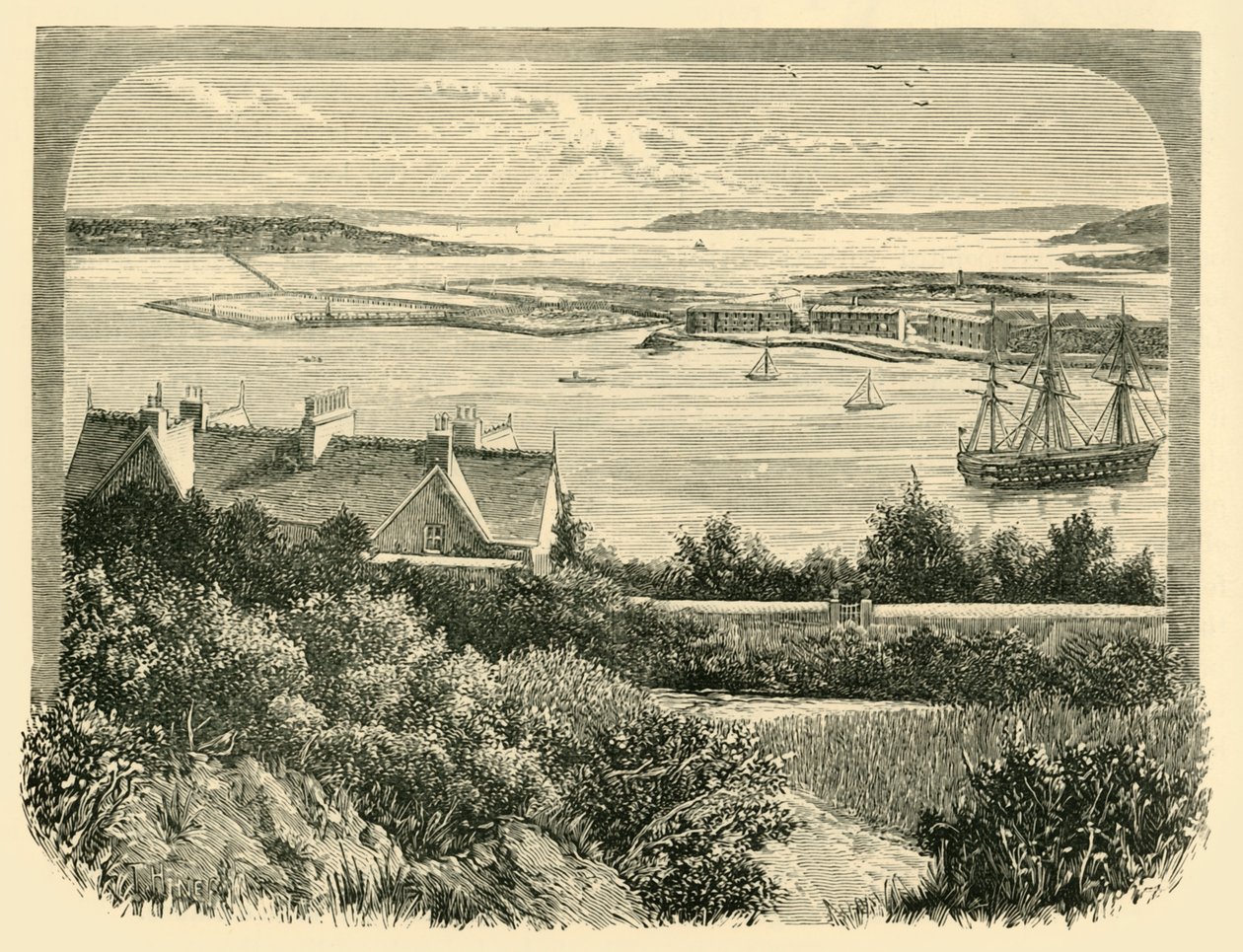 A enseada de cortiça, 1898. de Unbekannt