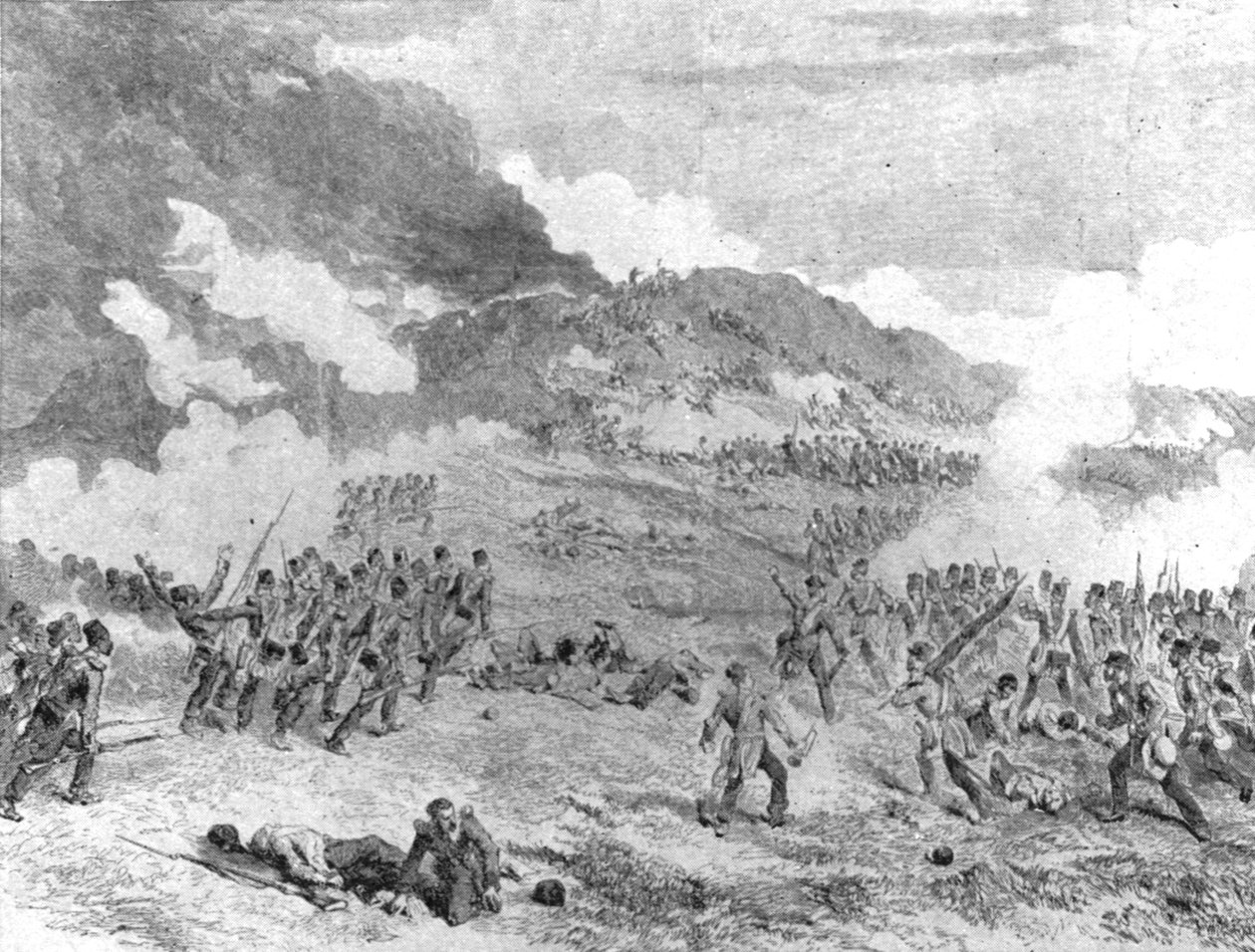 A Guerra da Criméia, 1854-56: A tomada de Sebastopol: invadindo o Redan, 8 de setembro de 1855, 1901. de Unbekannt