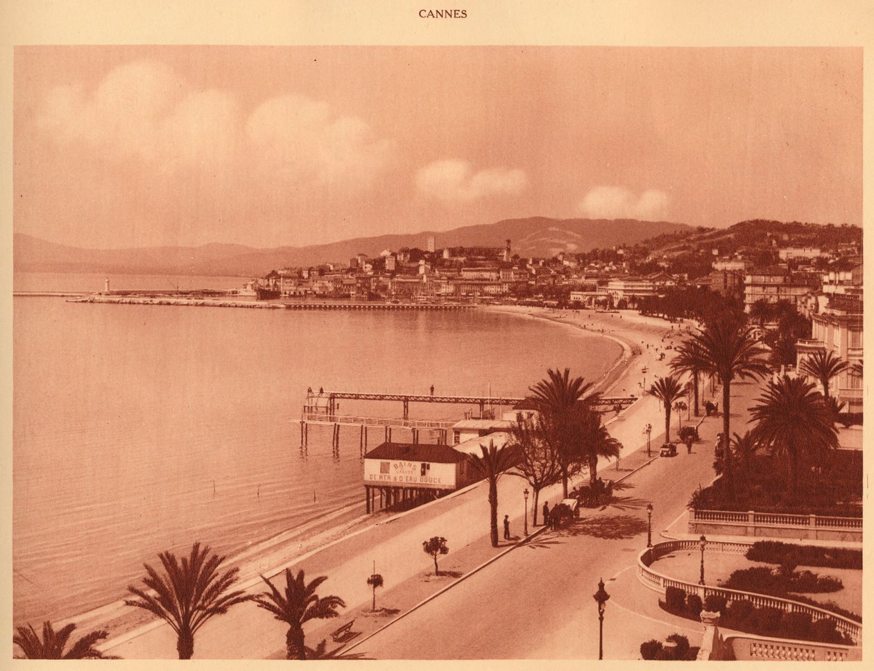 Croisette e Mont Chevalier, Cannes, 1930. de Unbekannt