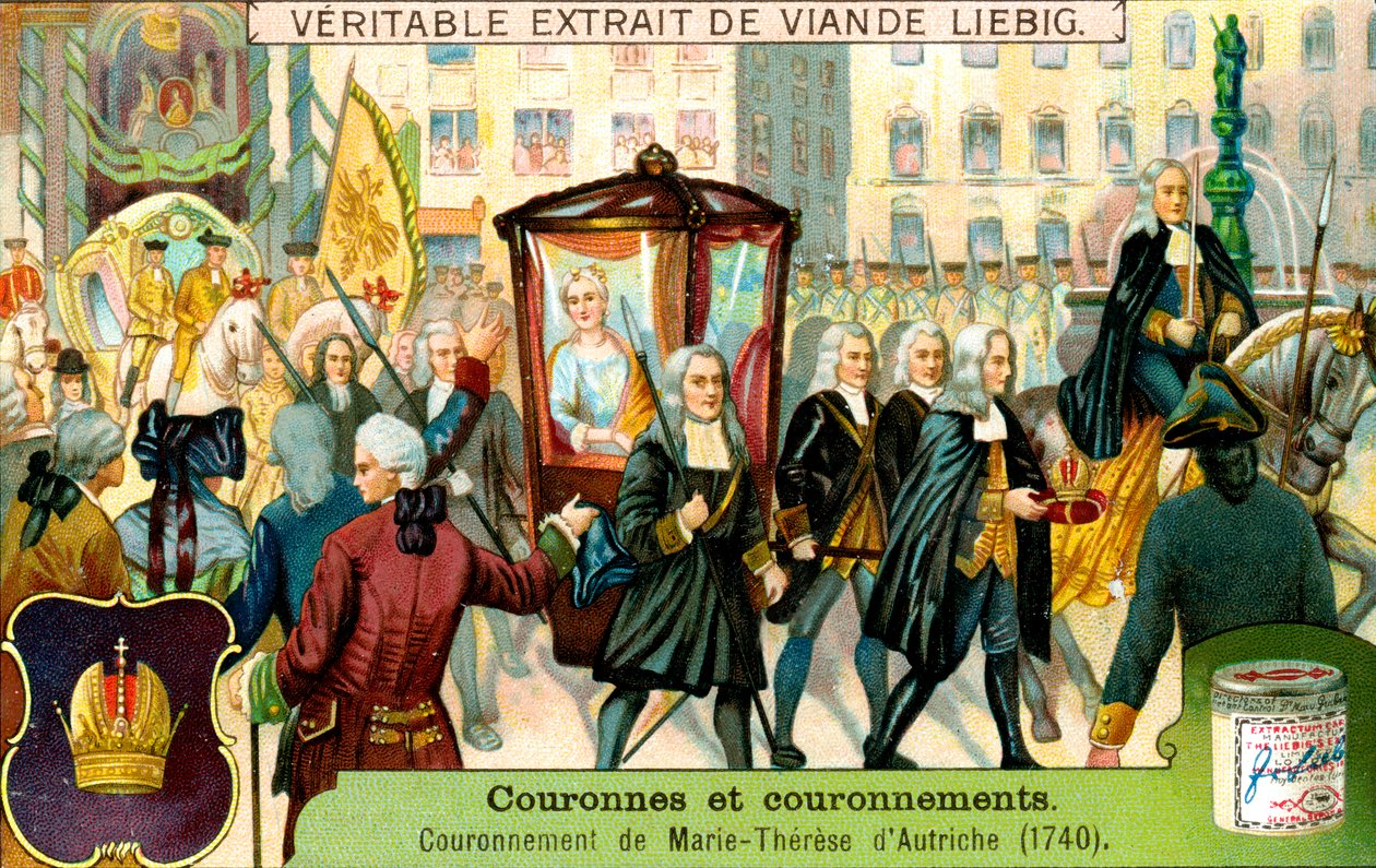 A coroação de Maria Teresa da Áustria em 1740, c1900 de Unbekannt