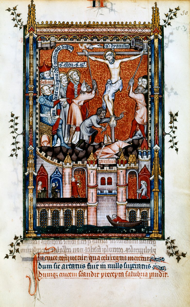 A crucificação de St Denis, 1317 de Unbekannt