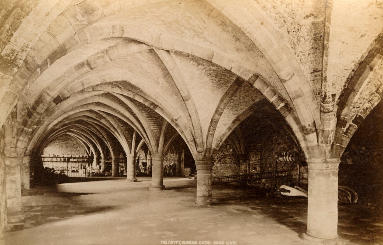A Cripta, Catedral de Durham, 1893. de Unbekannt