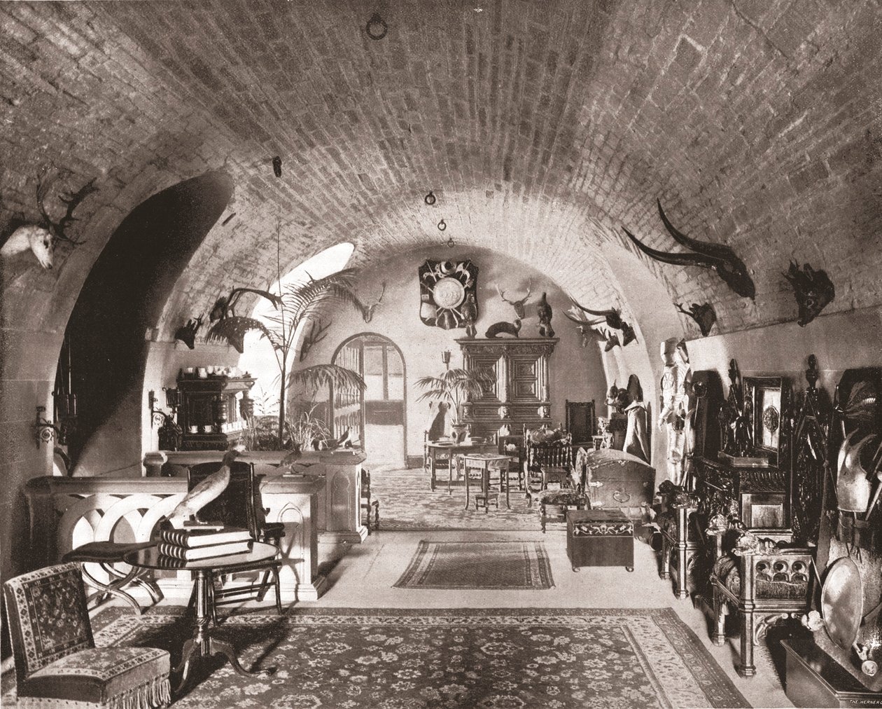 A cripta, Glamis Castle, Forfar, Escócia, 1894. de Unbekannt