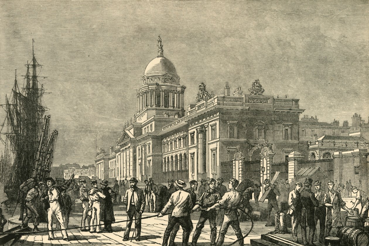 A Alfândega, Dublin, 1898. de Unbekannt