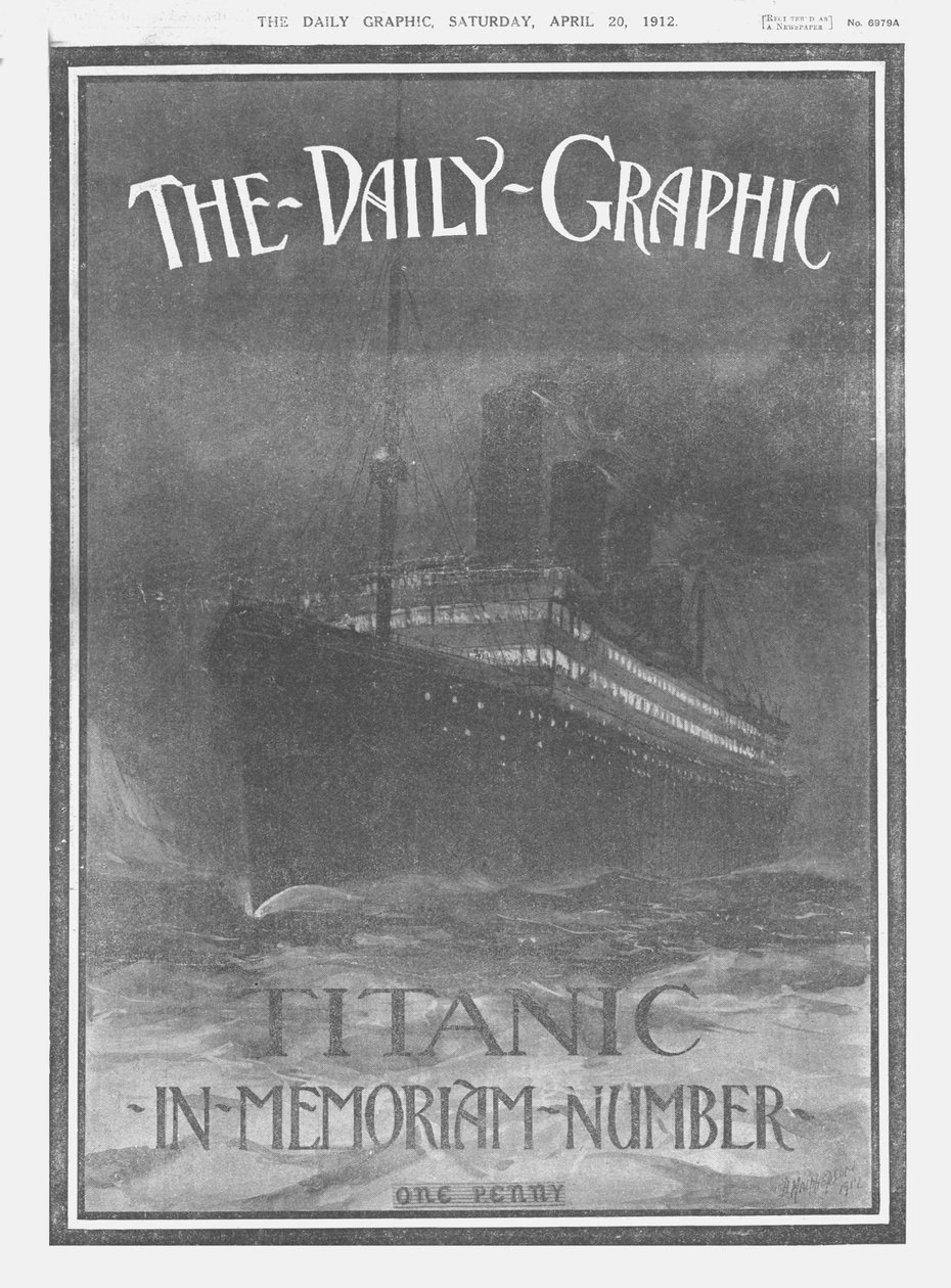 The Daily Graphic - Titanic-In-Memoriam-Number, capa, 20 de abril de 1912. de Unbekannt