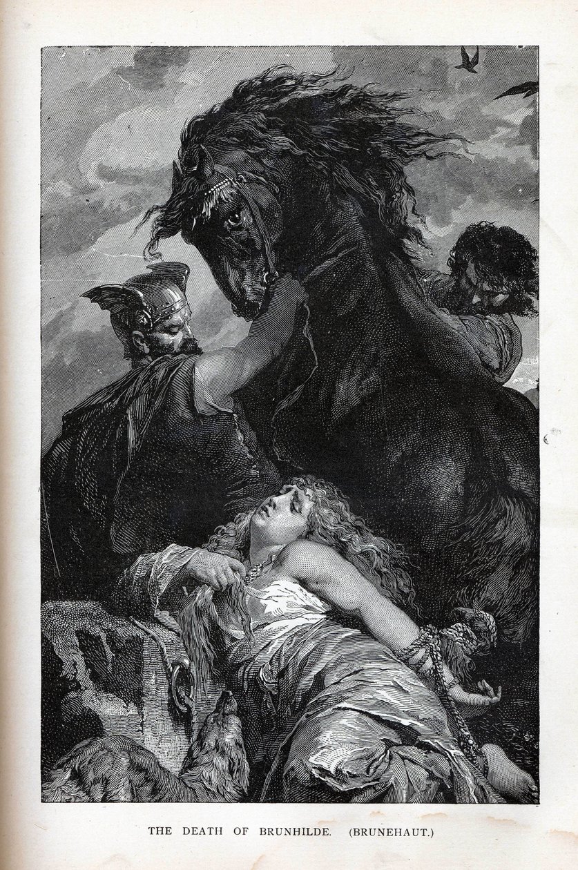 A morte de Brunhilde, Brunehaut, 1882 de Unbekannt