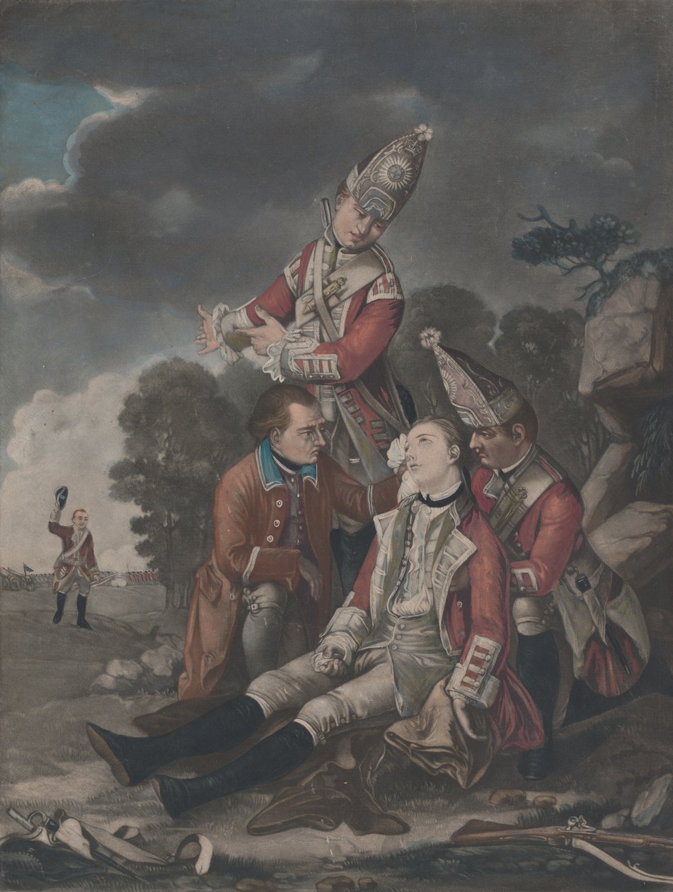 A morte do general Wolfe em Quebec setembro de 1759, 10 de outubro de 1779. de Unbekannt