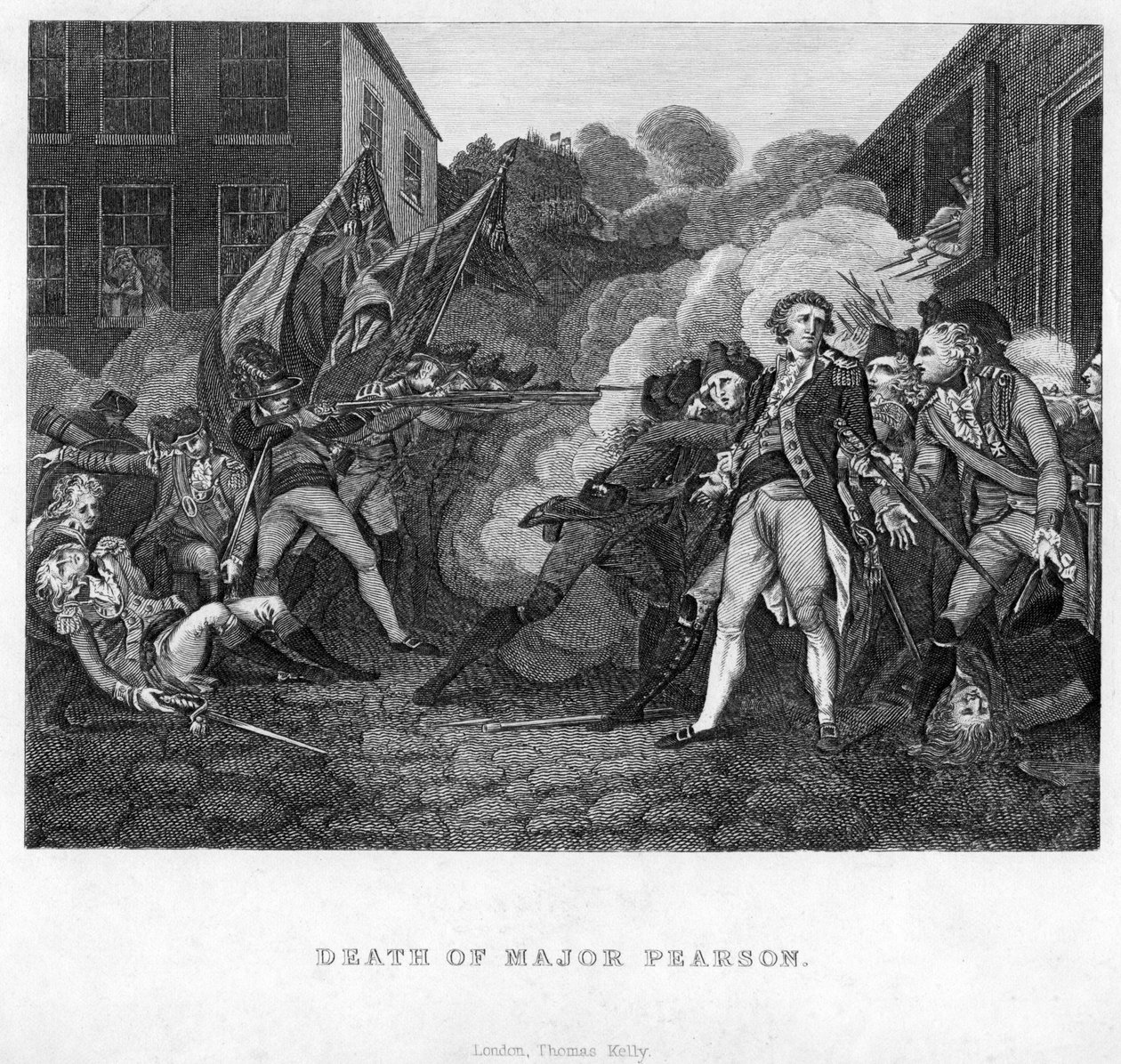A morte do major Pearson, c1782-c1784 de Unbekannt
