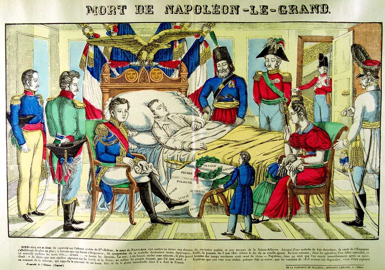 A morte de Napoleão, o Grande, 5 de maio de 1821, 1825 de Unbekannt