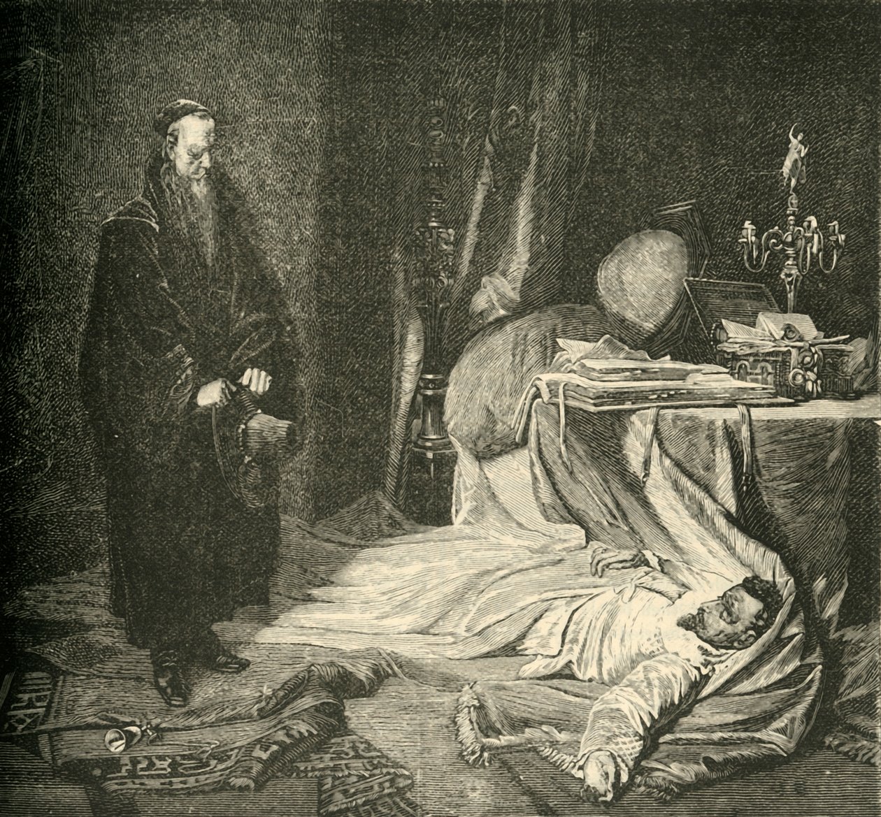 A morte de Wallenstein, 1634, 1890. de Unbekannt