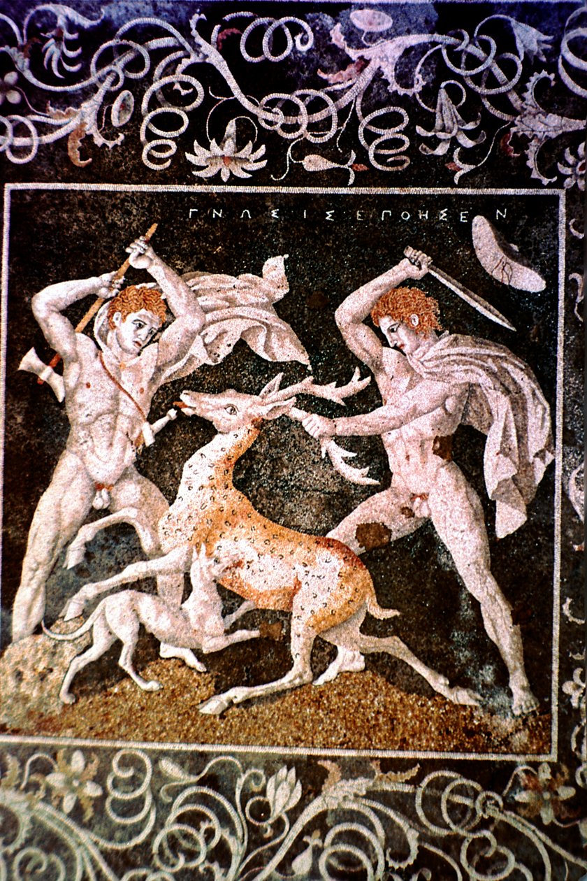 The Deer Hunt, século IV aC. de Unbekannt