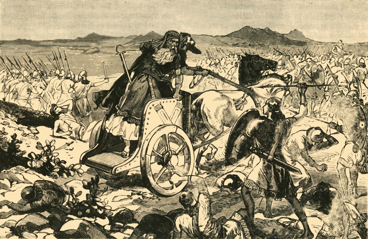 A derrota de Adonizedeck, 1890. de Unbekannt