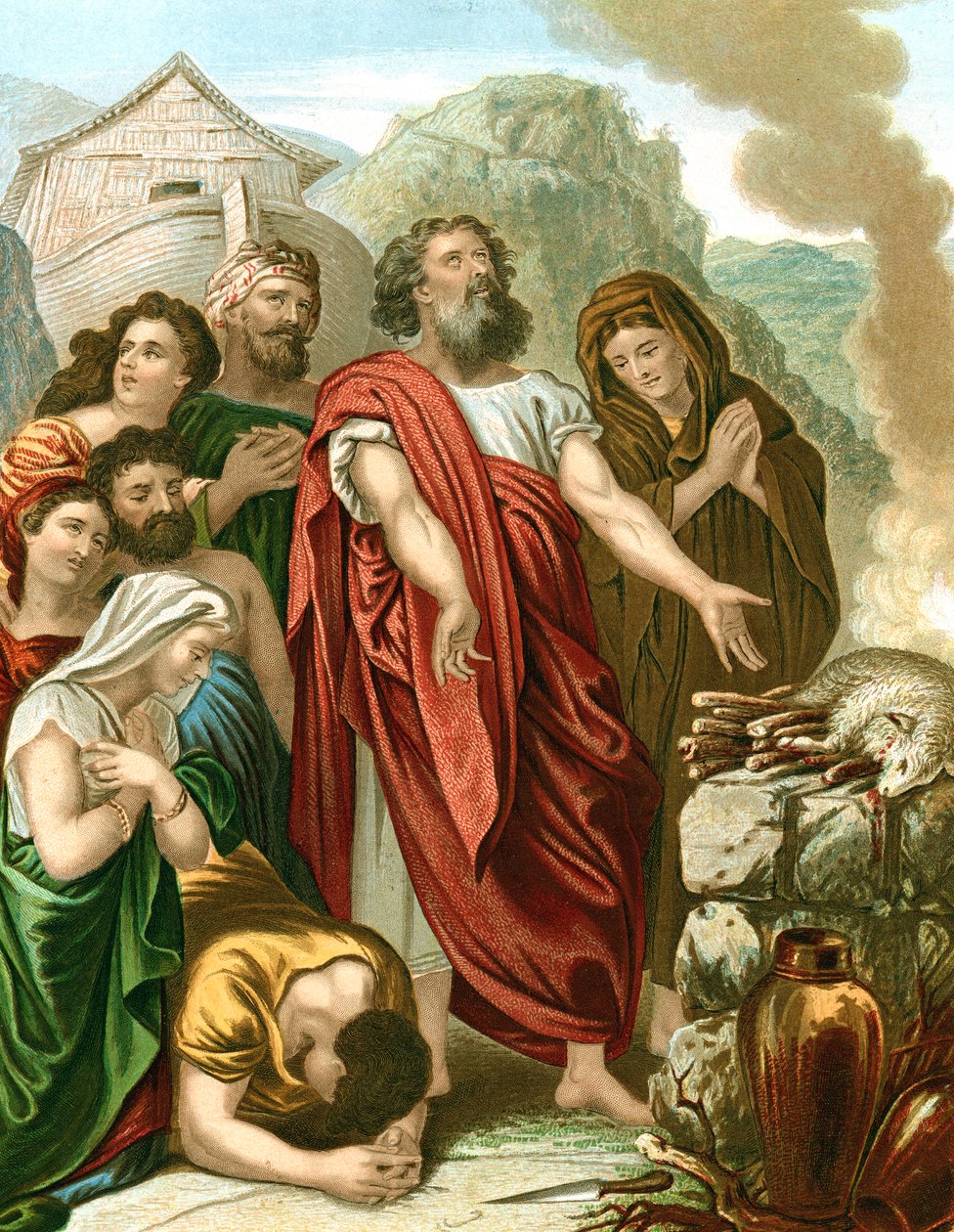O Dilúvio ou Dilúvio, meados do século 19 de Unbekannt