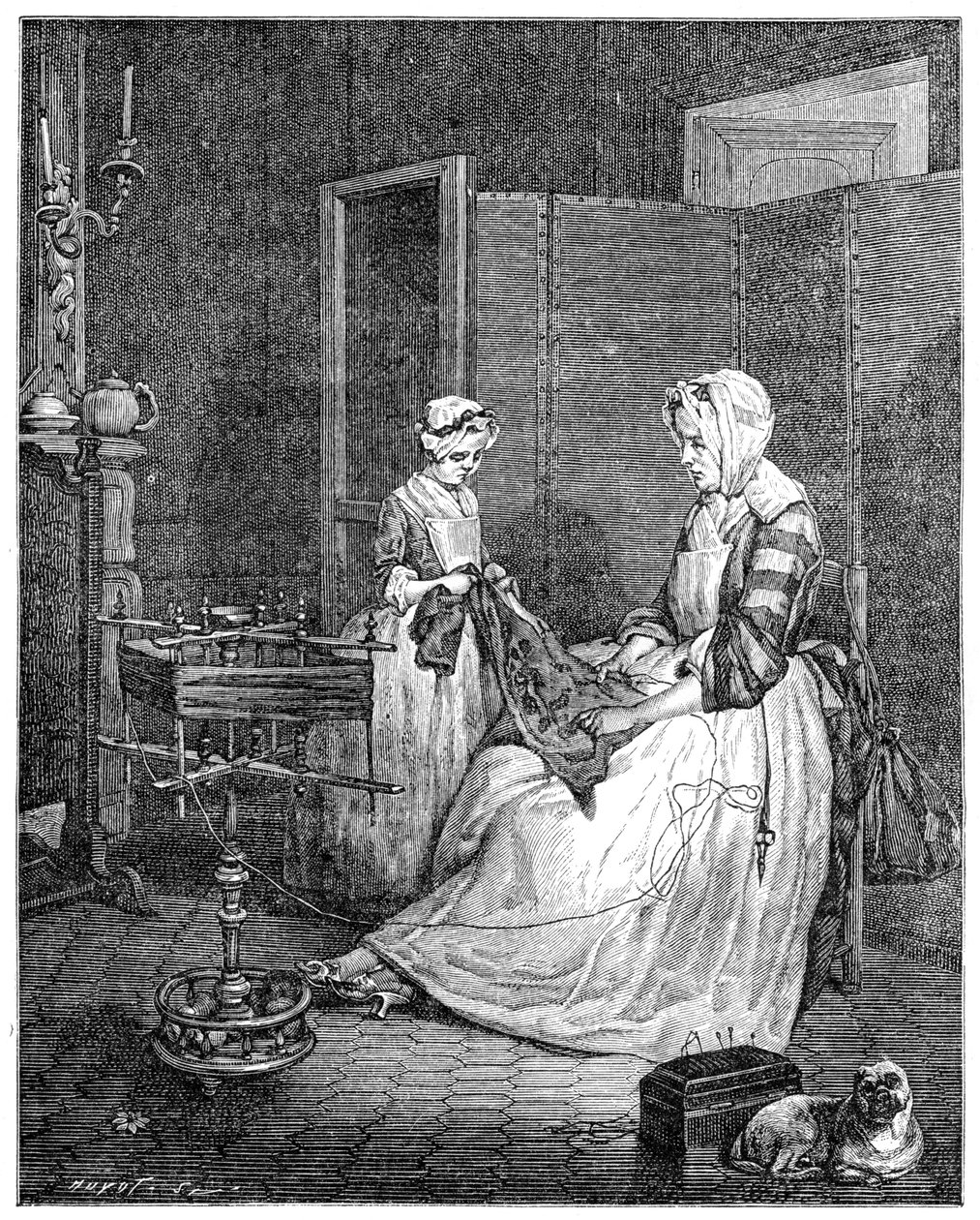 A Mãe Diligente, 1740, 1885 de Unbekannt