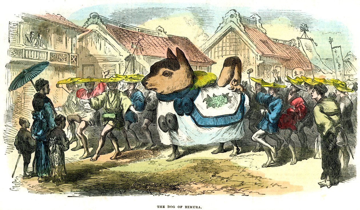 O cão de Himura, Japão, 1872 de Unbekannt