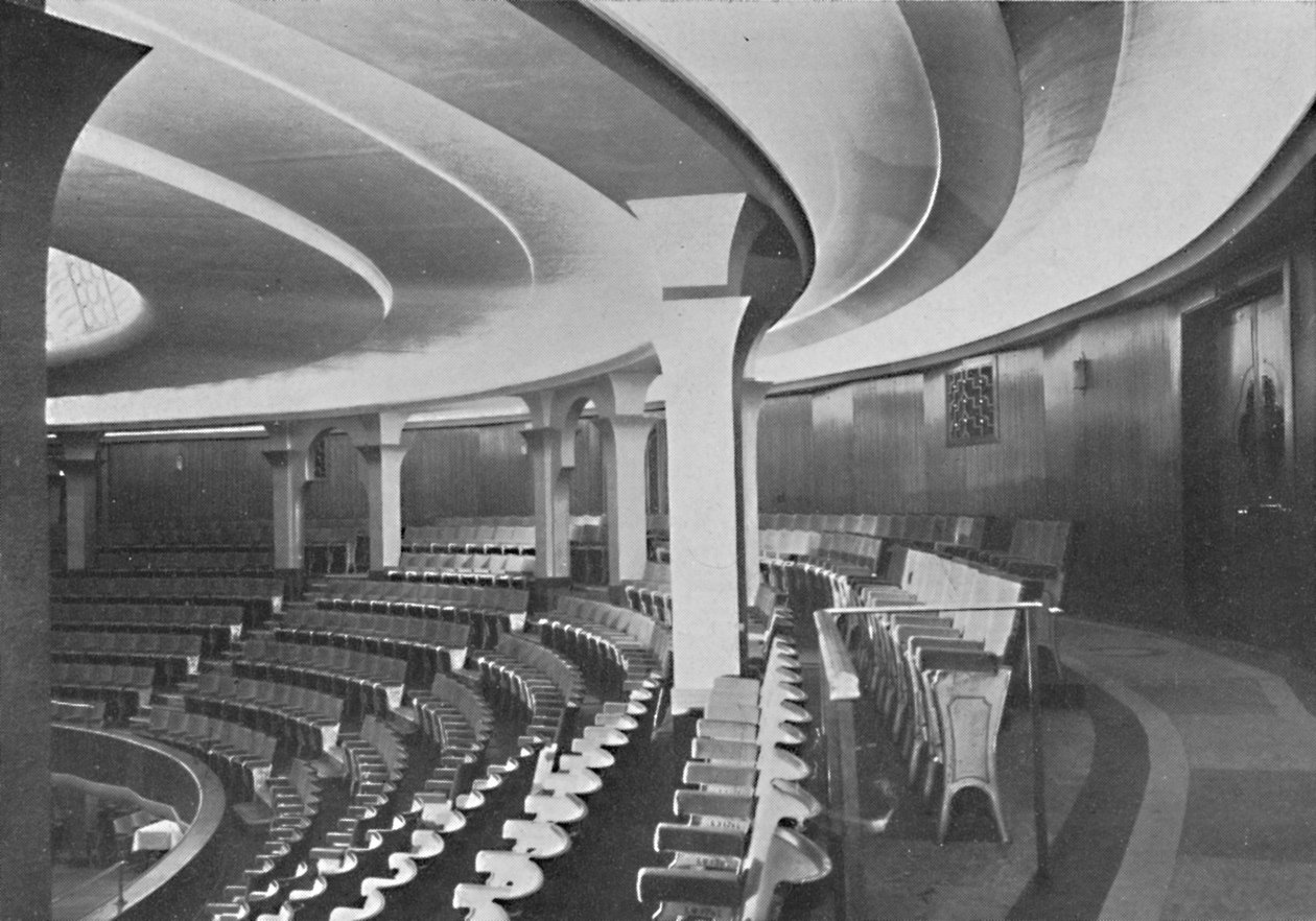 The Dome: Interior After the Alterations - detalhes do teto e dos painéis internos, 1939. de Unbekannt
