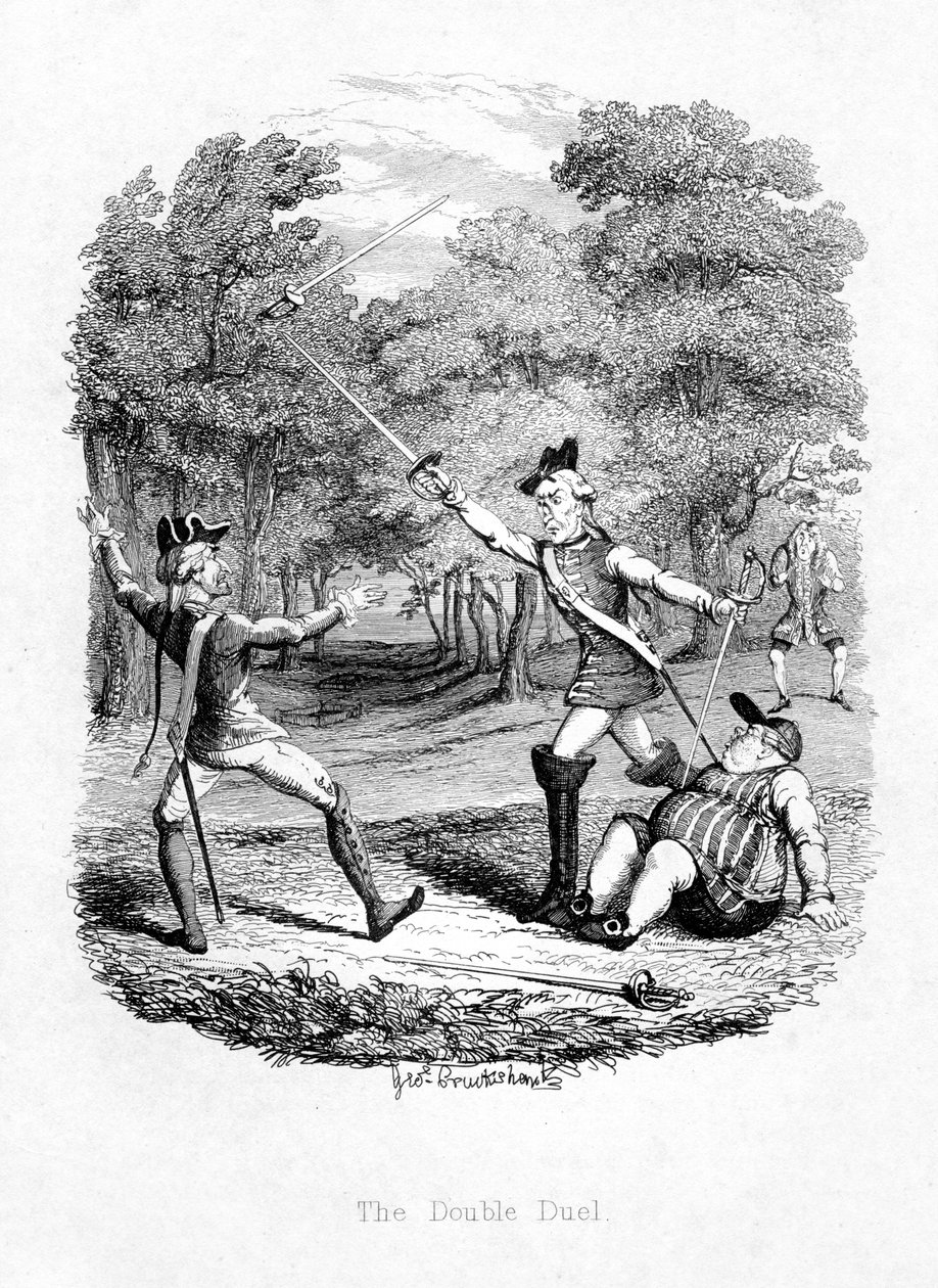 O duelo duplo, 1844 de Unbekannt
