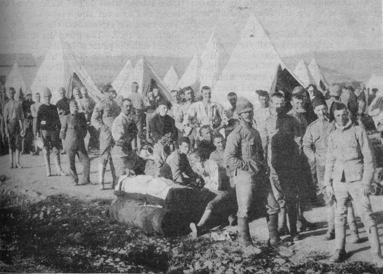Os fuzileiros de Dublin pouco antes de embarcar no trem blindado, 1902 de Unbekannt
