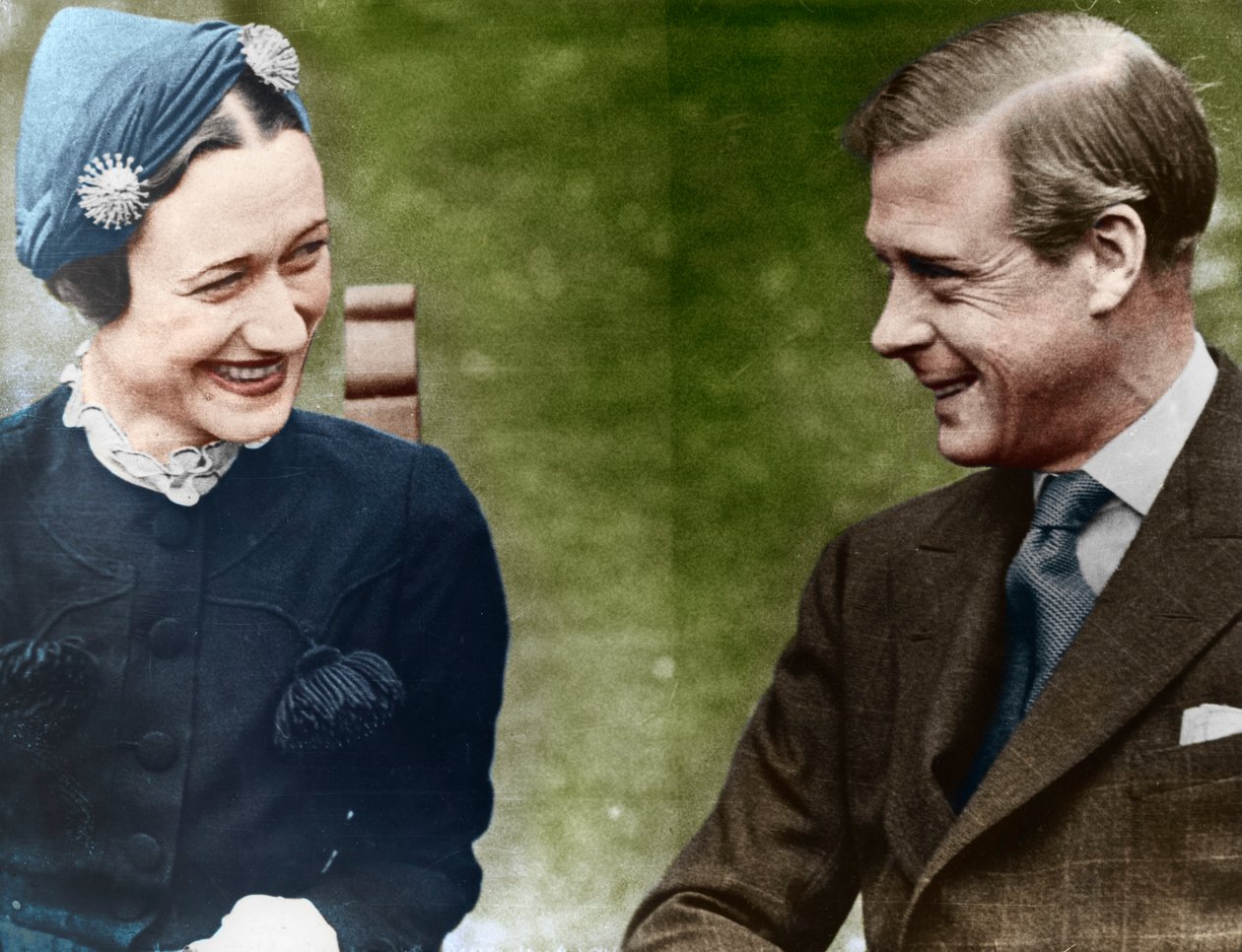 Duque e Duquesa de Windsor, Sra. Simpson, no Chateau de Cande, França, 1937 de Unbekannt
