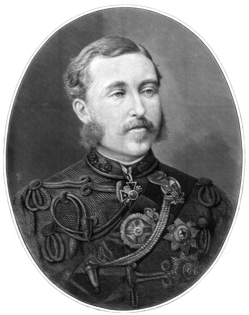 O duque de Connaught, soldado britânico, 1875 de Unbekannt