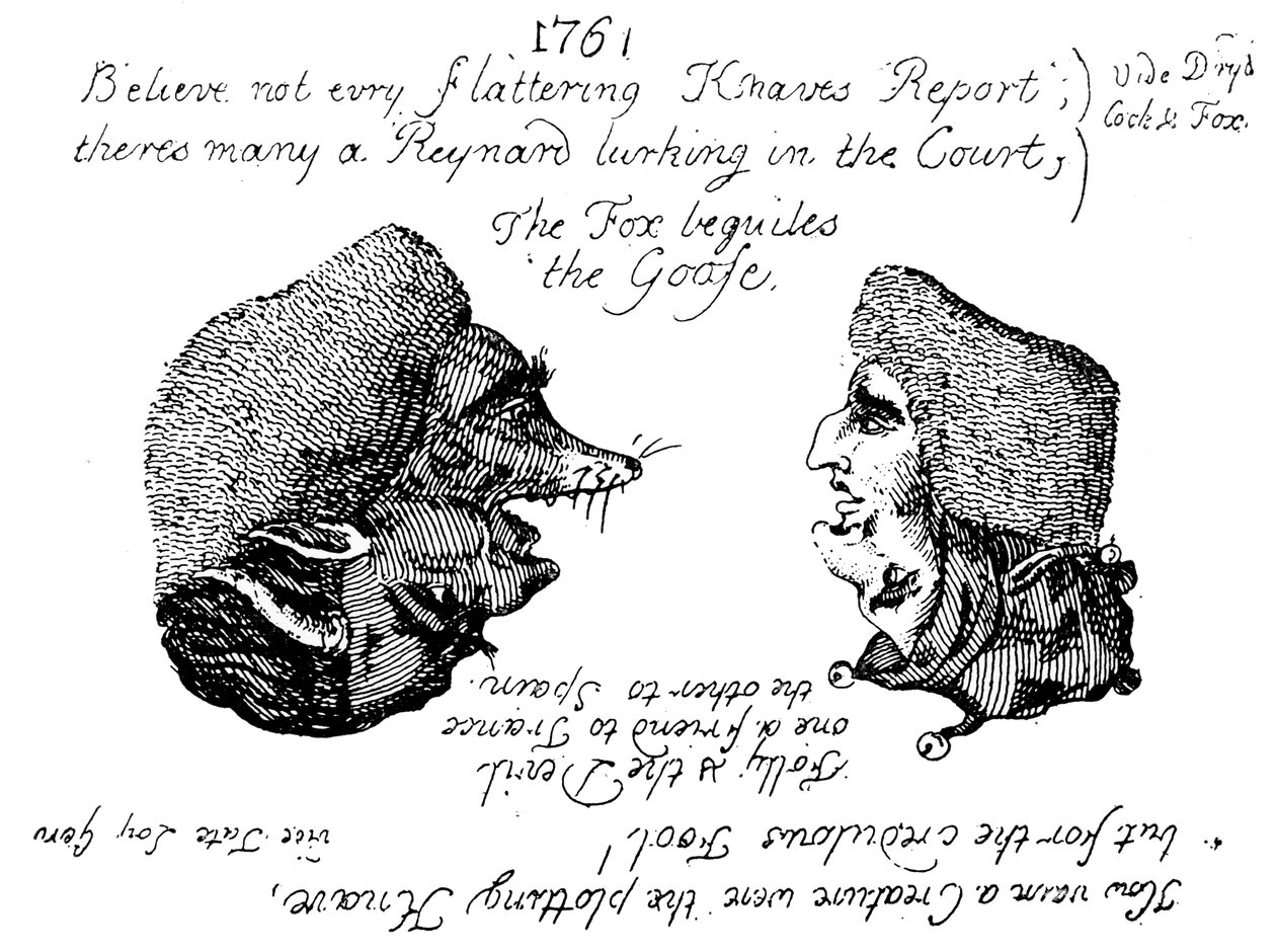 O Duque de Newcastle e Lord Holland, 1761 c1905 de Unbekannt