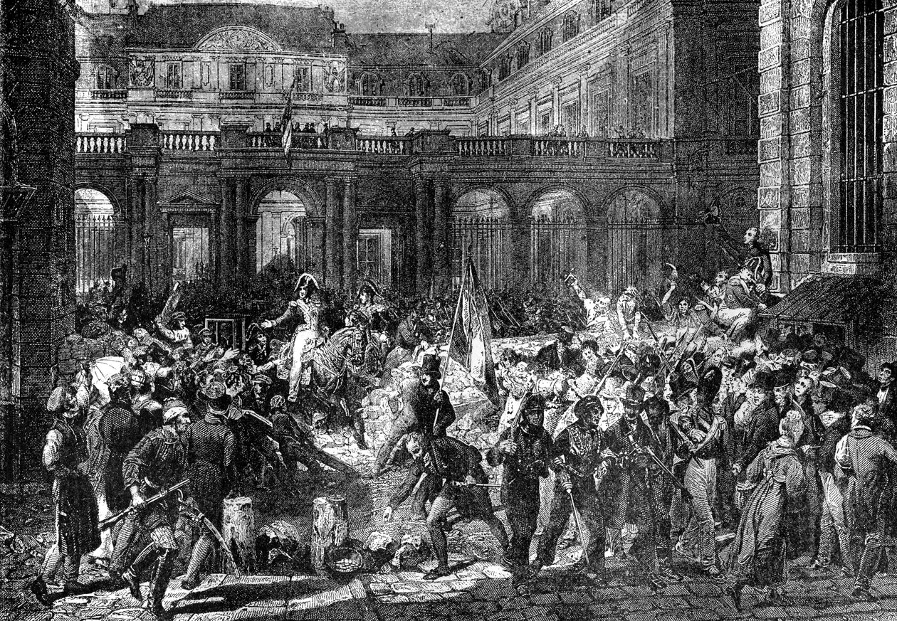 O Duque de Orleans deixa o Palácio Real, Paris, 31 de julho de 1830 1882-1884 de Unbekannt