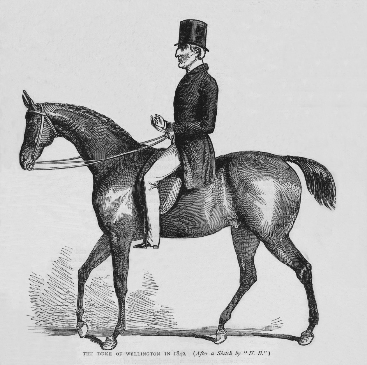 O Duque de Wellington, c1842 1878 de Unbekannt
