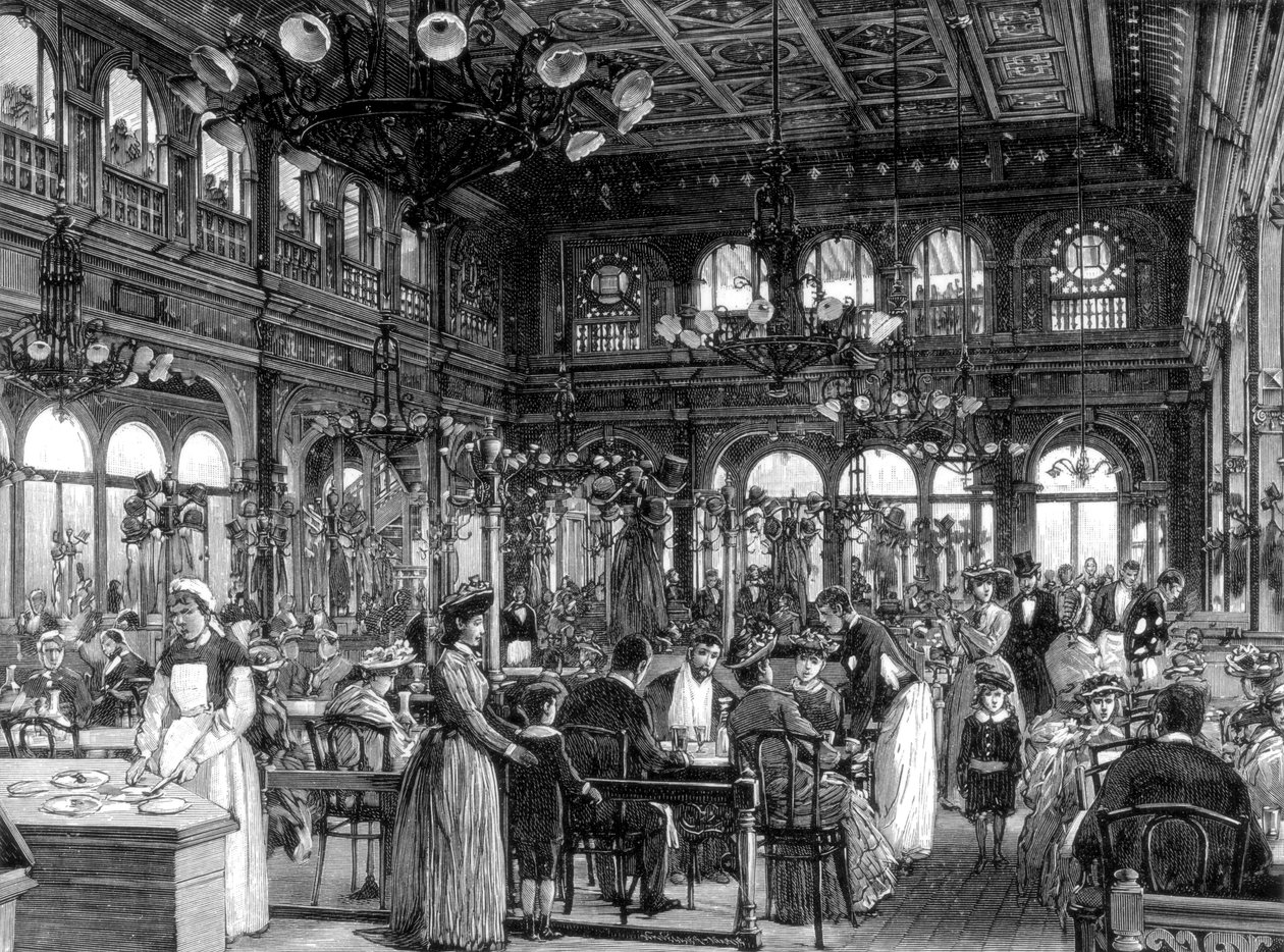 O restaurante Duval no Quai de Billy, Paris, 1889 de Unbekannt
