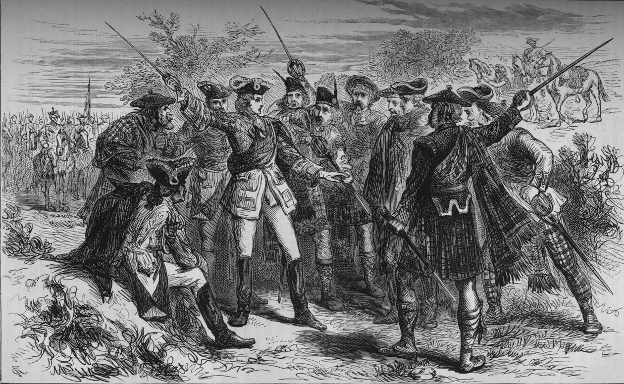 Conselho de Guerra do Conde de Marte, novembro de 1715, c1880 de Unbekannt