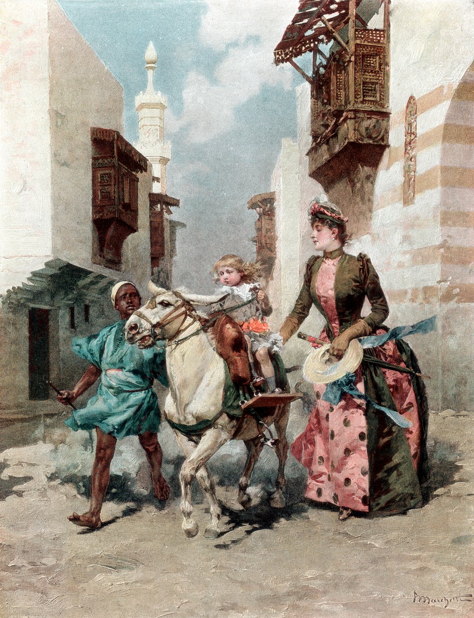 O Bairro Egípcio na Exposição Universal, Paris, 1889 de Unbekannt