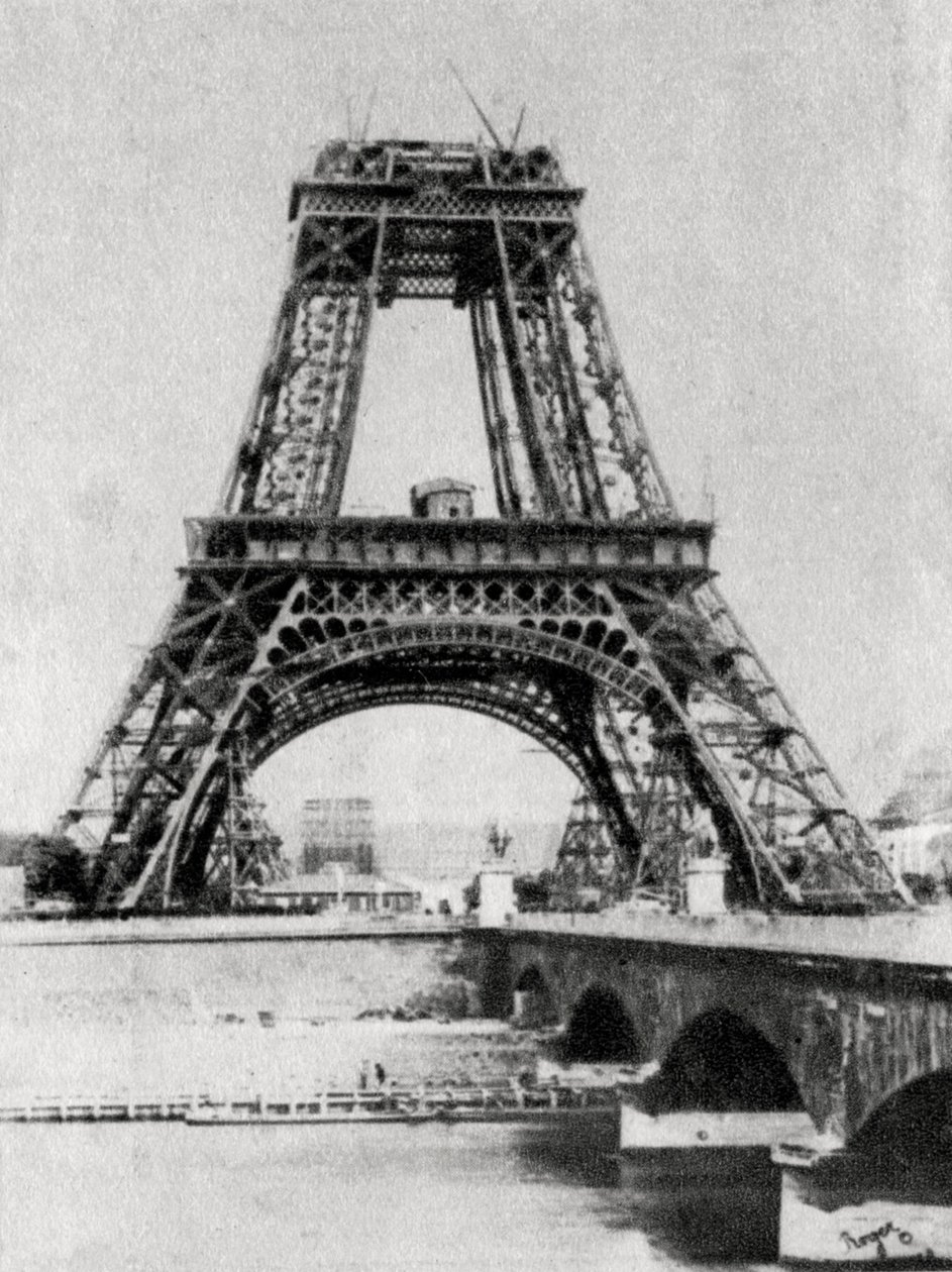 A Torre Eiffel em construção, Paris, c1888 de Unbekannt