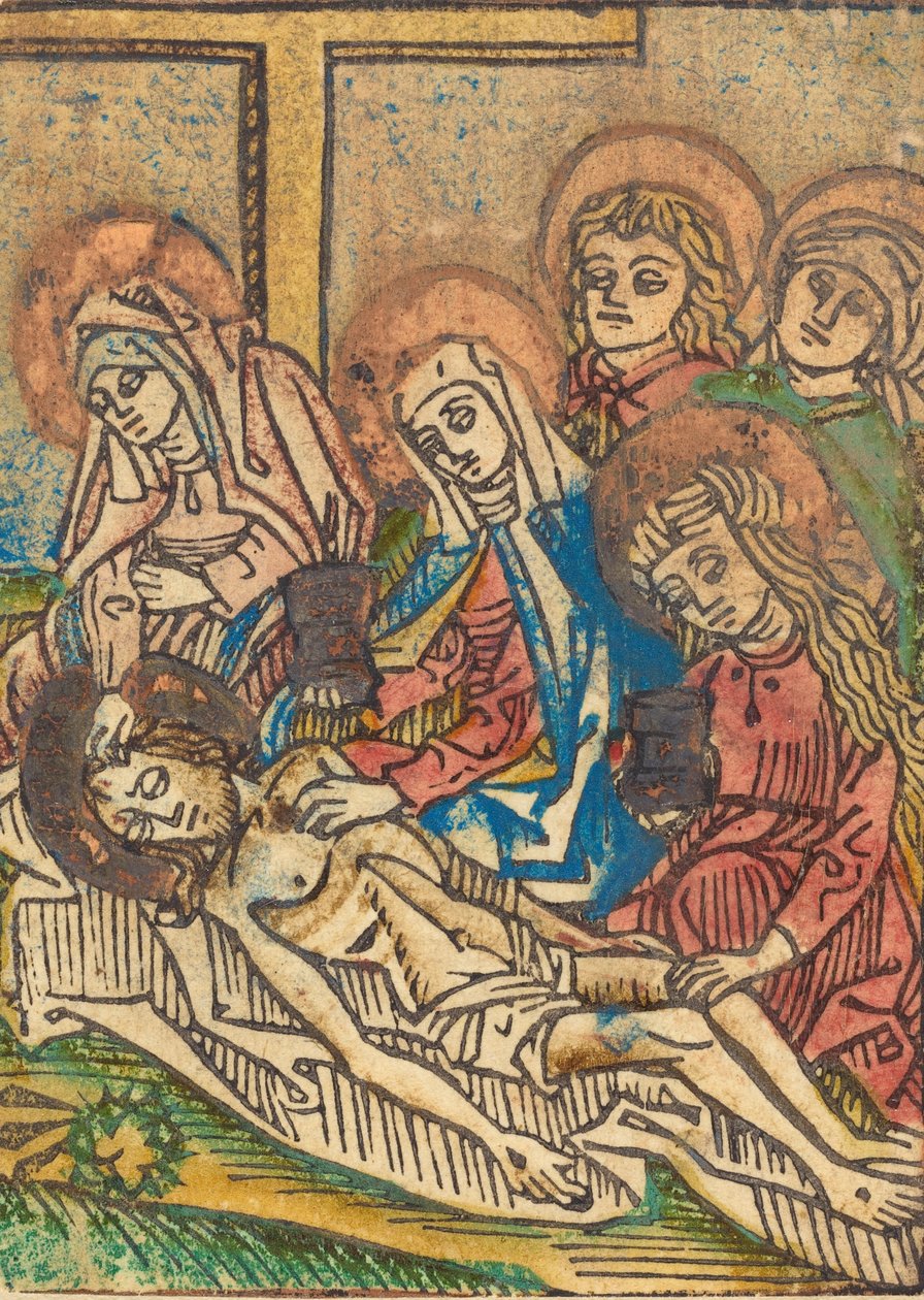 O embalsamamento de Cristo, c. 14801490. de Unbekannt