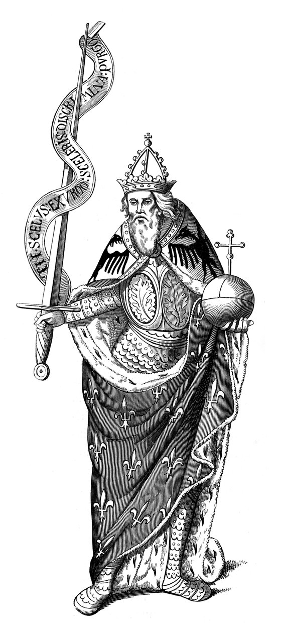 O Imperador Carlos Magno 742-814, 1849 de Unbekannt